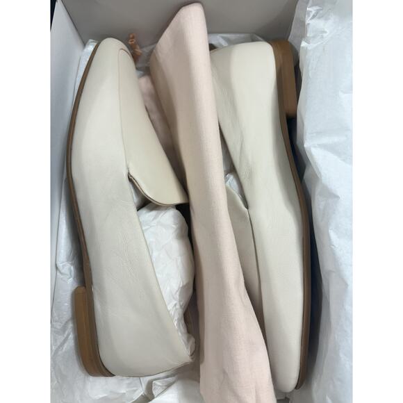 Club Monaco NIB Sofii Leather Loafer Flats in Bone Size EU 37 / US 7 MSRP $179 - Picture 4 of 8